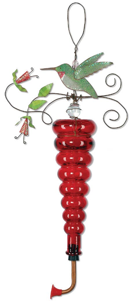 Birds of a Feather Hummingbird Red Feeder