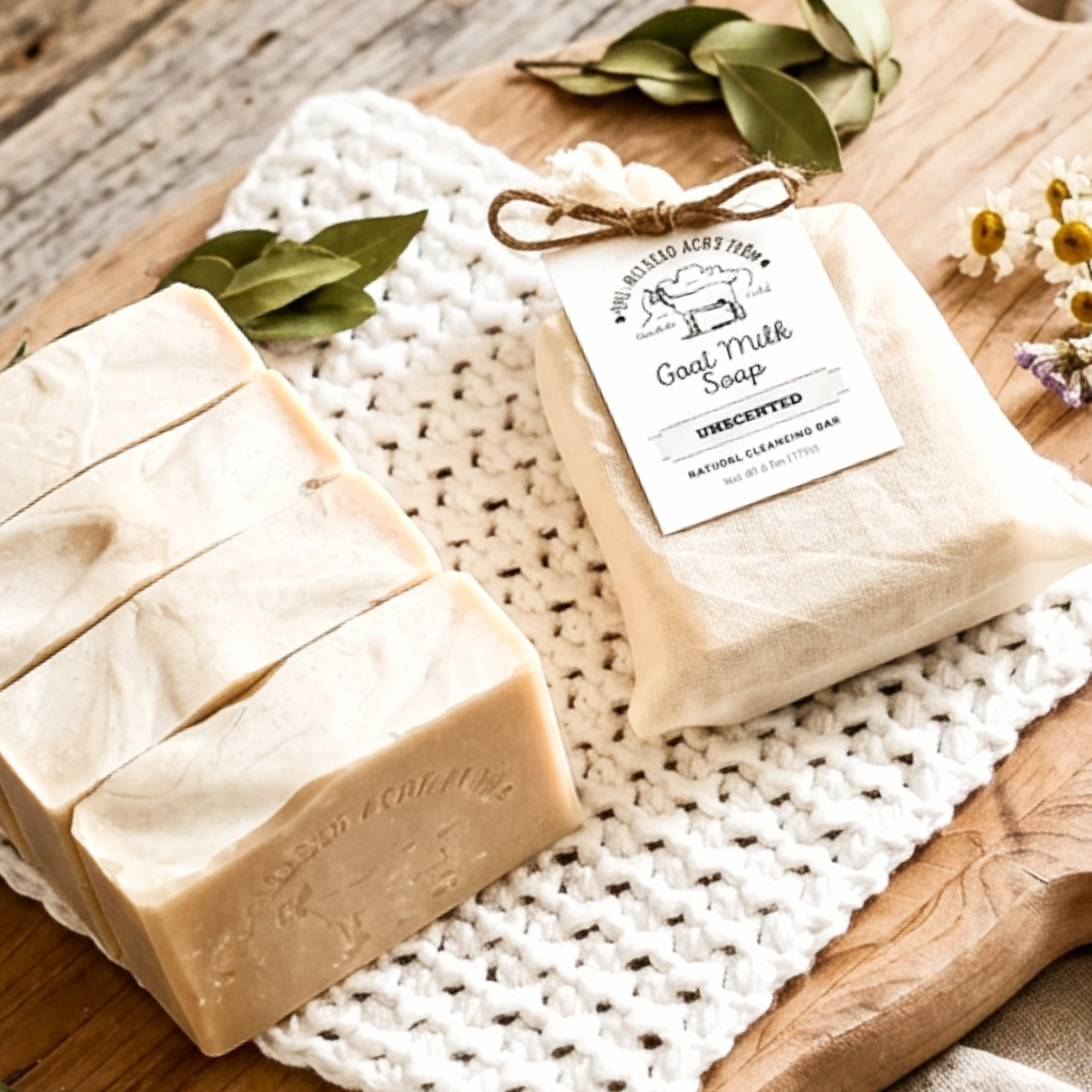 Unscented Goat Milk Bar Soap - 4.5 ounce