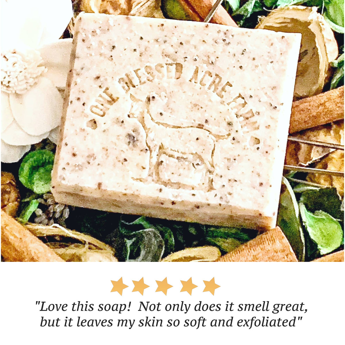 Herb Garden Exfoliating Goat Milk Bar Soap