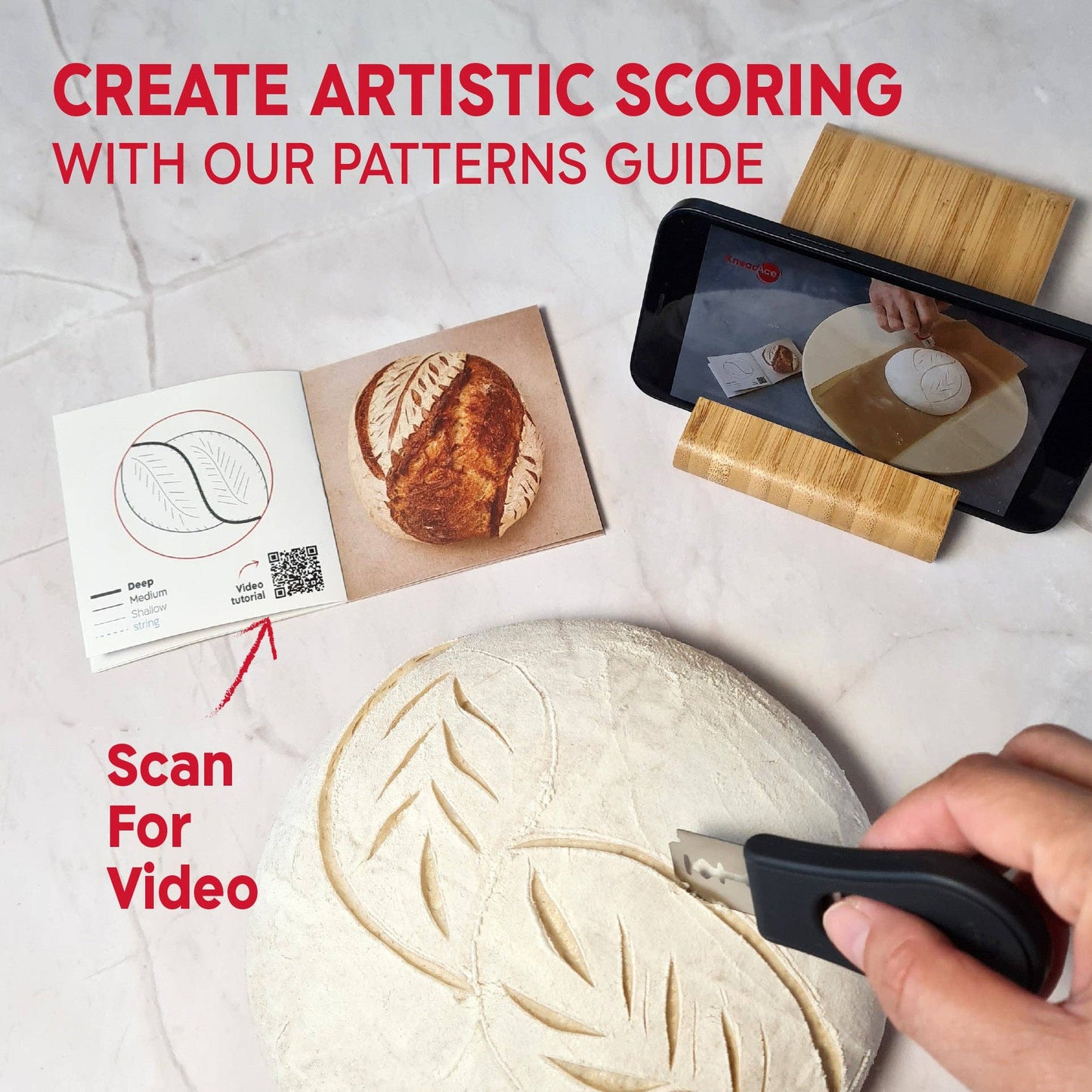 KneadAce Sourdough Kit with 24oz Jar