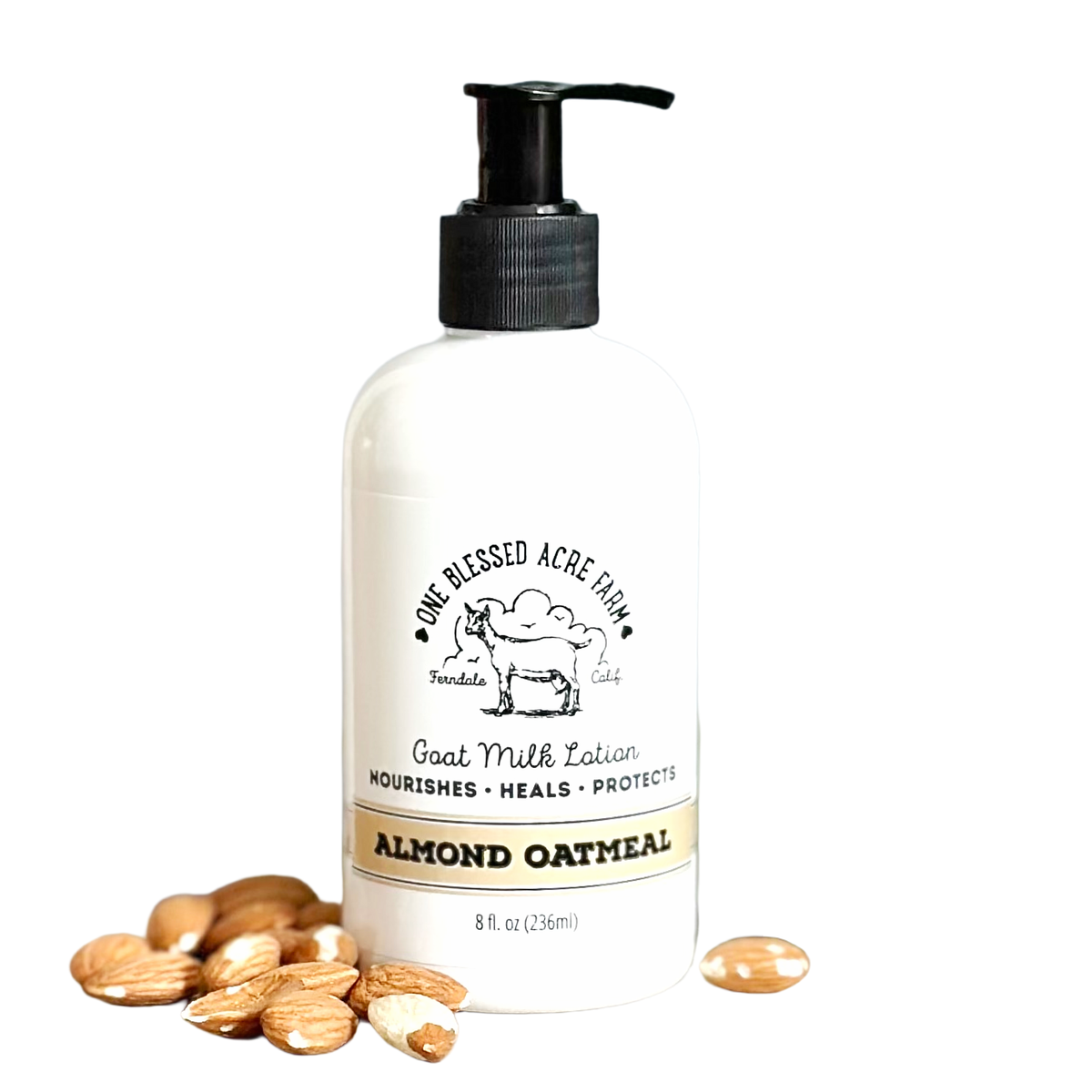 Almond Oatmeal Hydrating Goat Milk Lotion - 2 & 8 oz