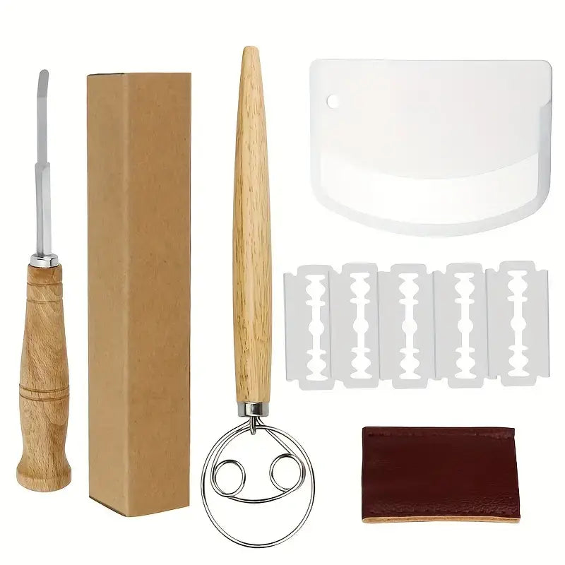 MEHIAZ Set, Bread Lame Danish Dough Whisk Kit