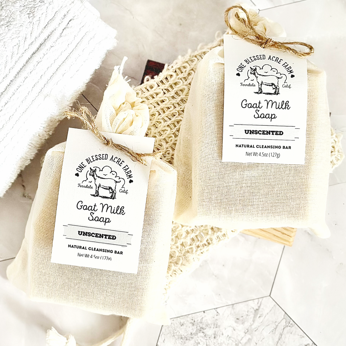 Unscented Goat Milk Bar Soap - 4.5 ounce