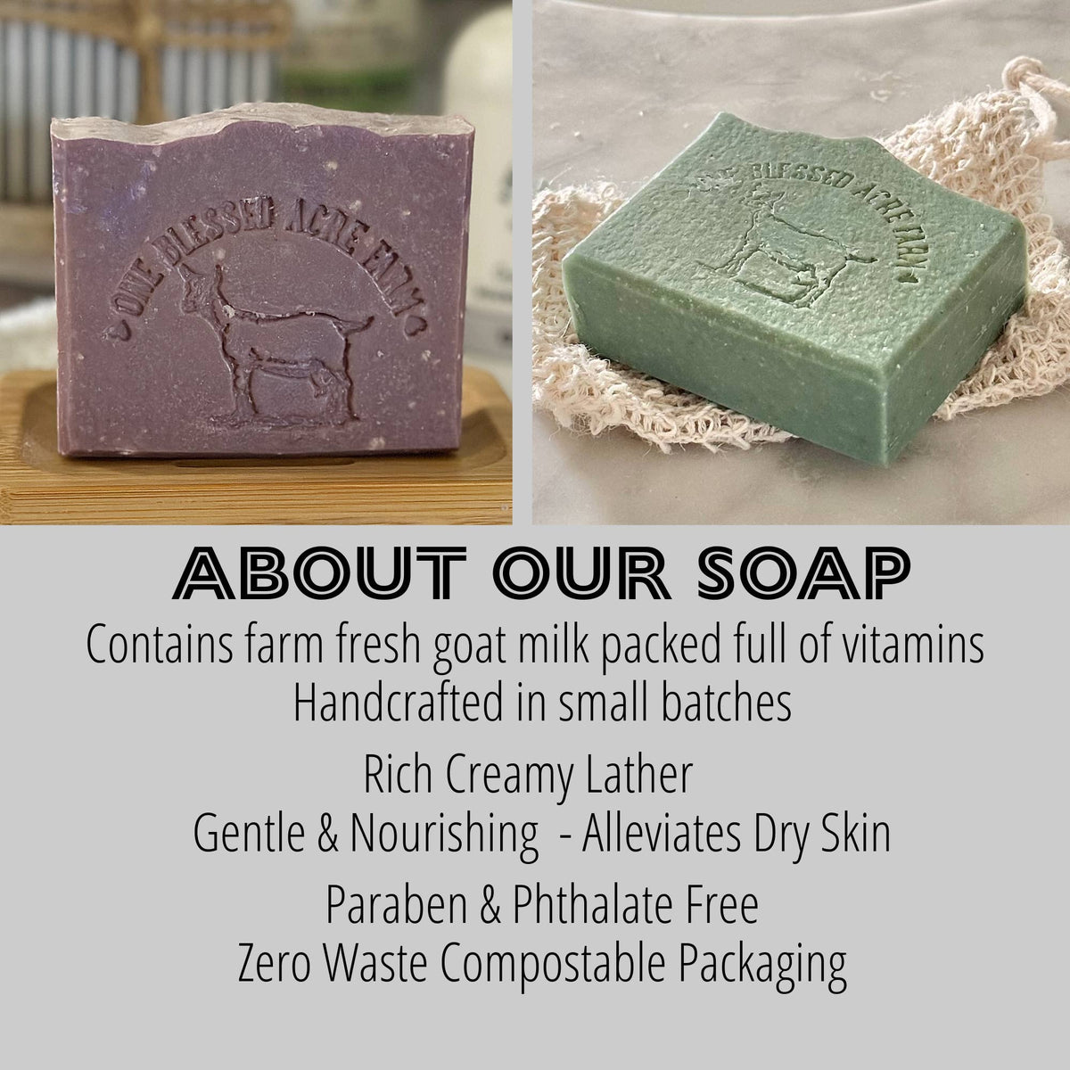 Herb Garden Exfoliating Goat Milk Bar Soap