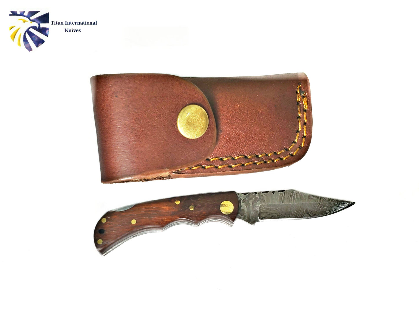 TF-003 Damascus Steel folding Knife EDC