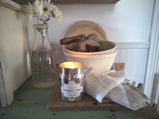 Stainless Milk Churn Candle 12.5 Oz/ Coconut Cream