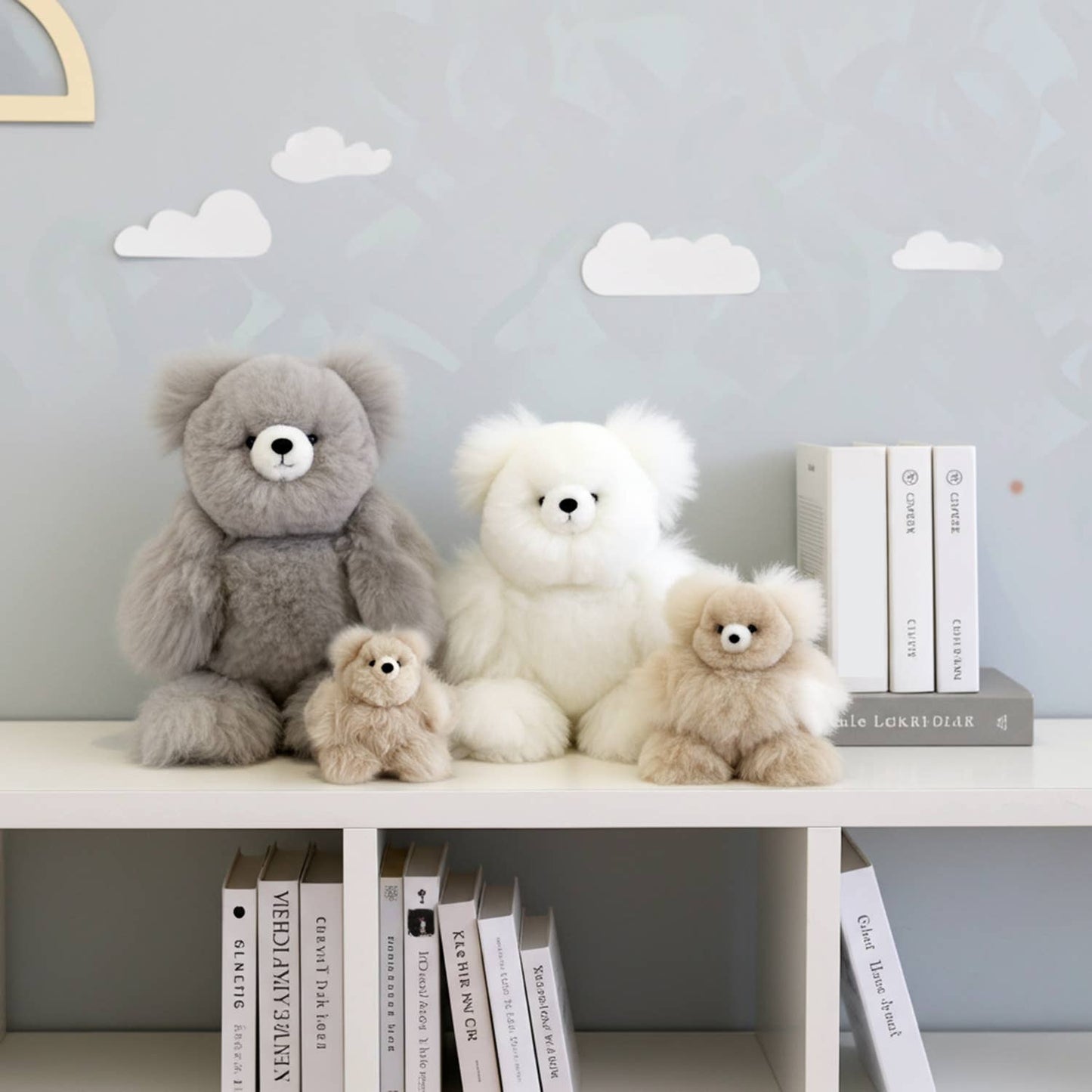 10" Small Alpaca Stuffed Animal - Bear