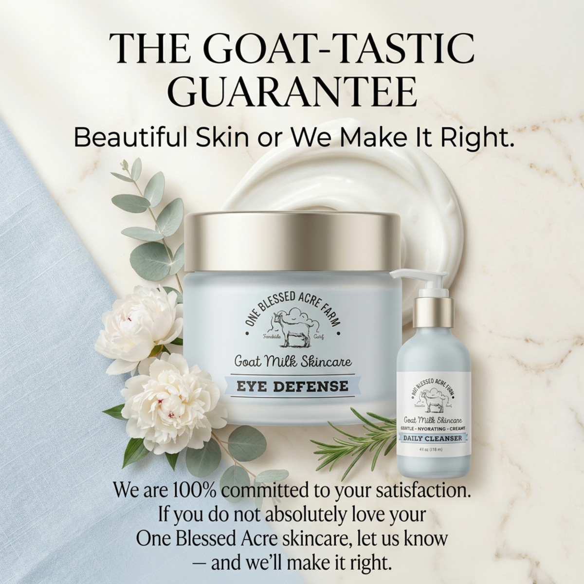 Brightening Goat Milk Eye Cream | Caffeine & Hyaluronic Acid