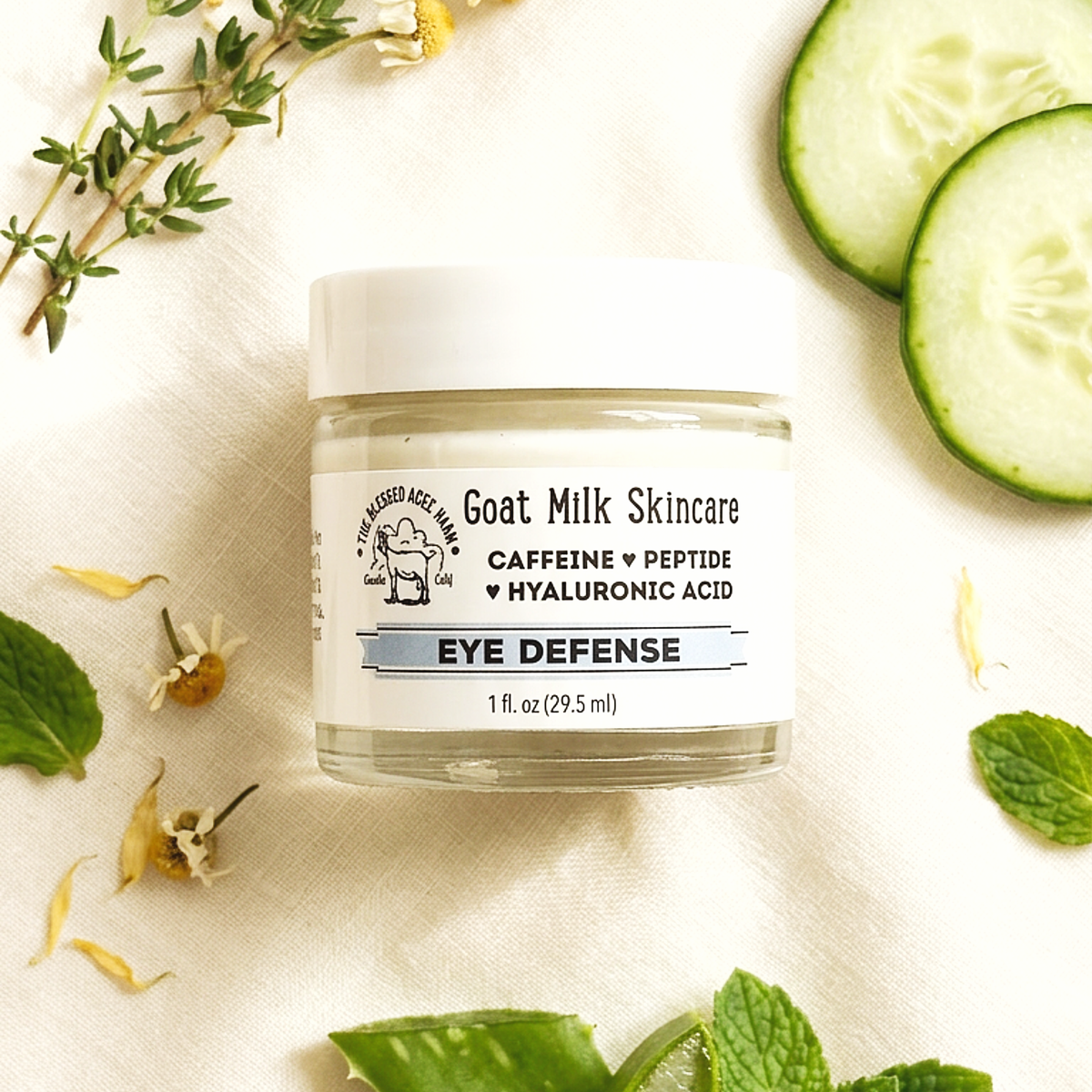 Brightening Goat Milk Eye Cream | Caffeine & Hyaluronic Acid