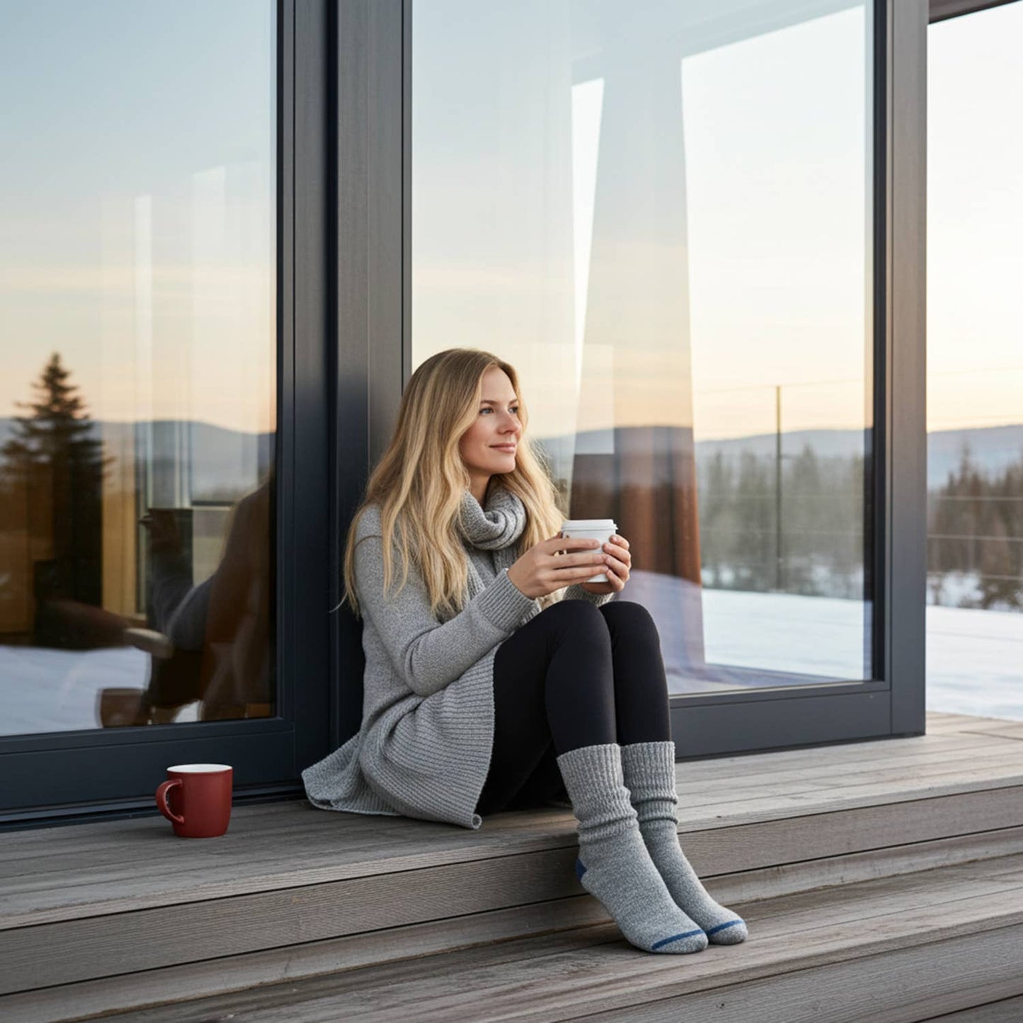 Alpaca Socks - Business - Smoke