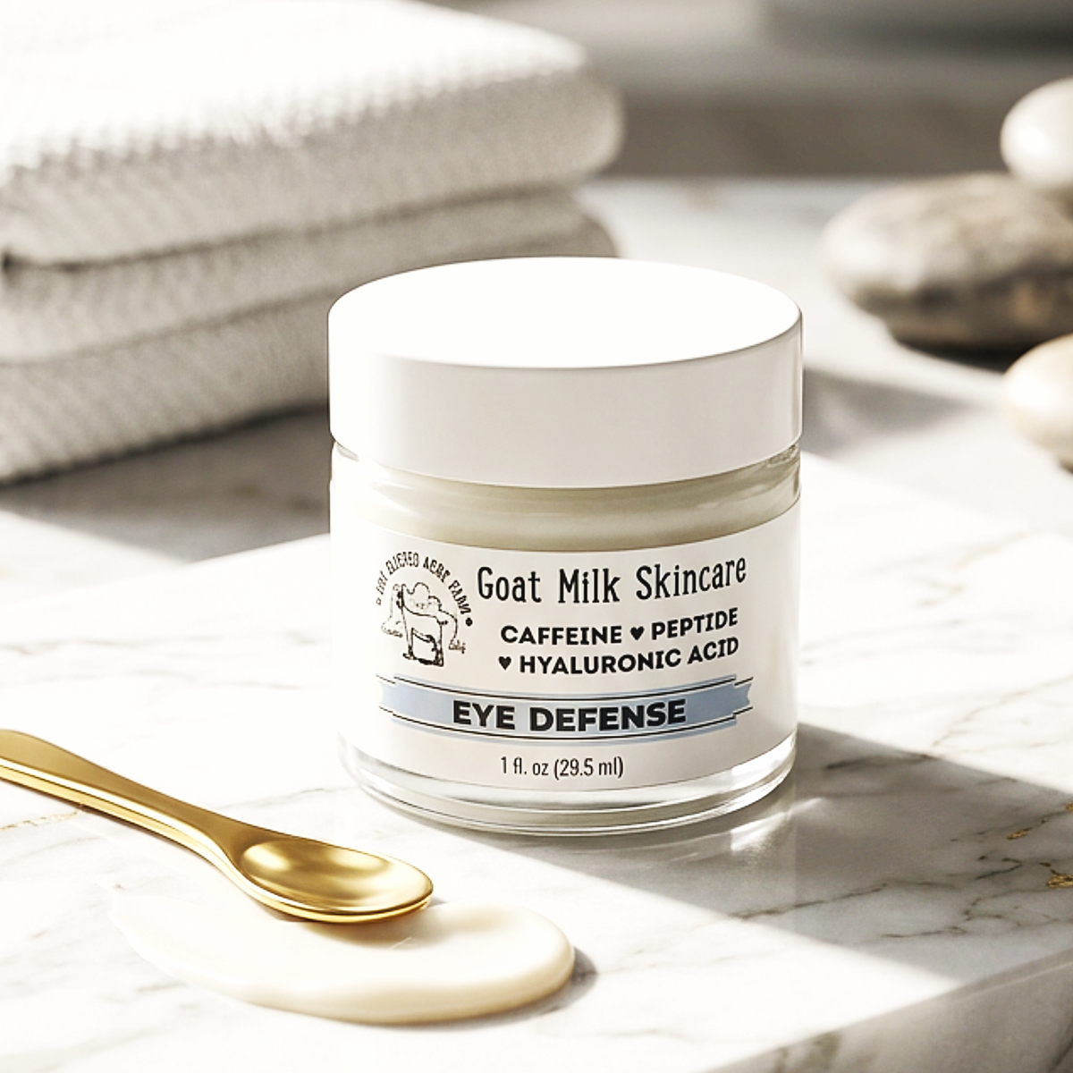 Brightening Goat Milk Eye Cream | Caffeine & Hyaluronic Acid