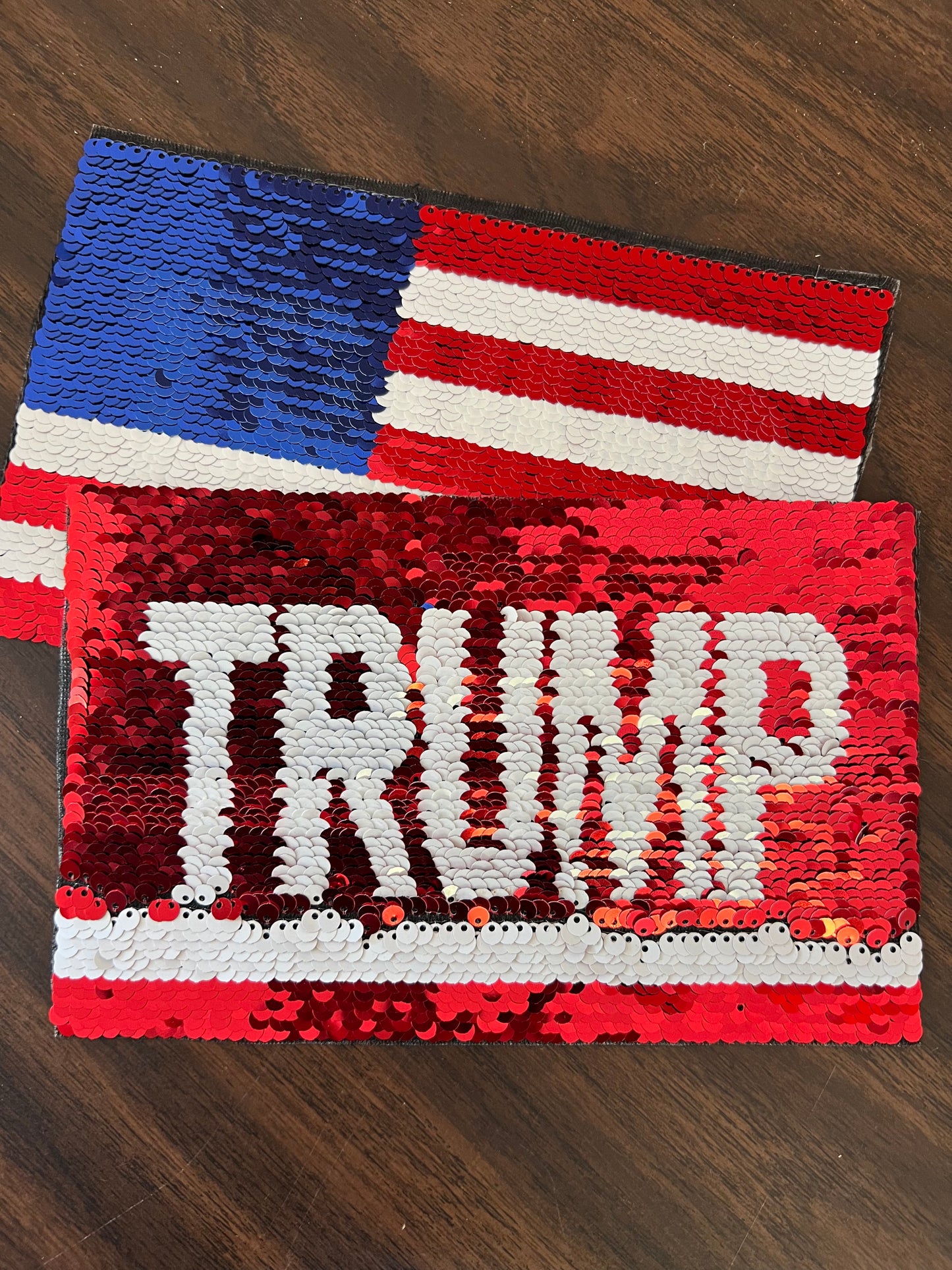 ProudNotLoud Iron On TRUMP to Flag Patches For Clothing