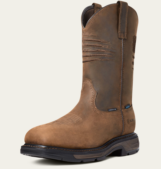 Ariat WorkHog XT Patriot Waterproof Carbon Toe Work Boot