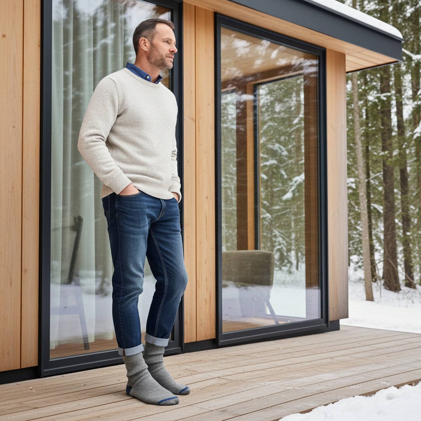 Alpaca Socks - Business - Smoke