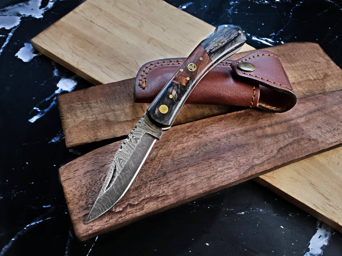 TF-009 / Damascus Steel EDC Pocket knife