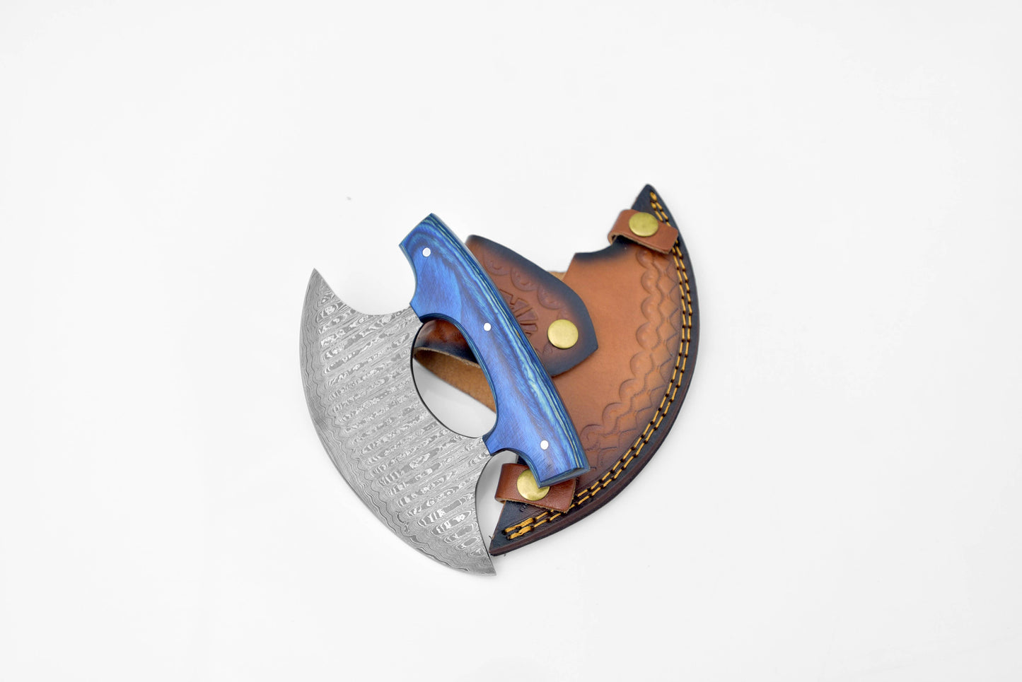 Damascus Steel Alaskan Ulu knife