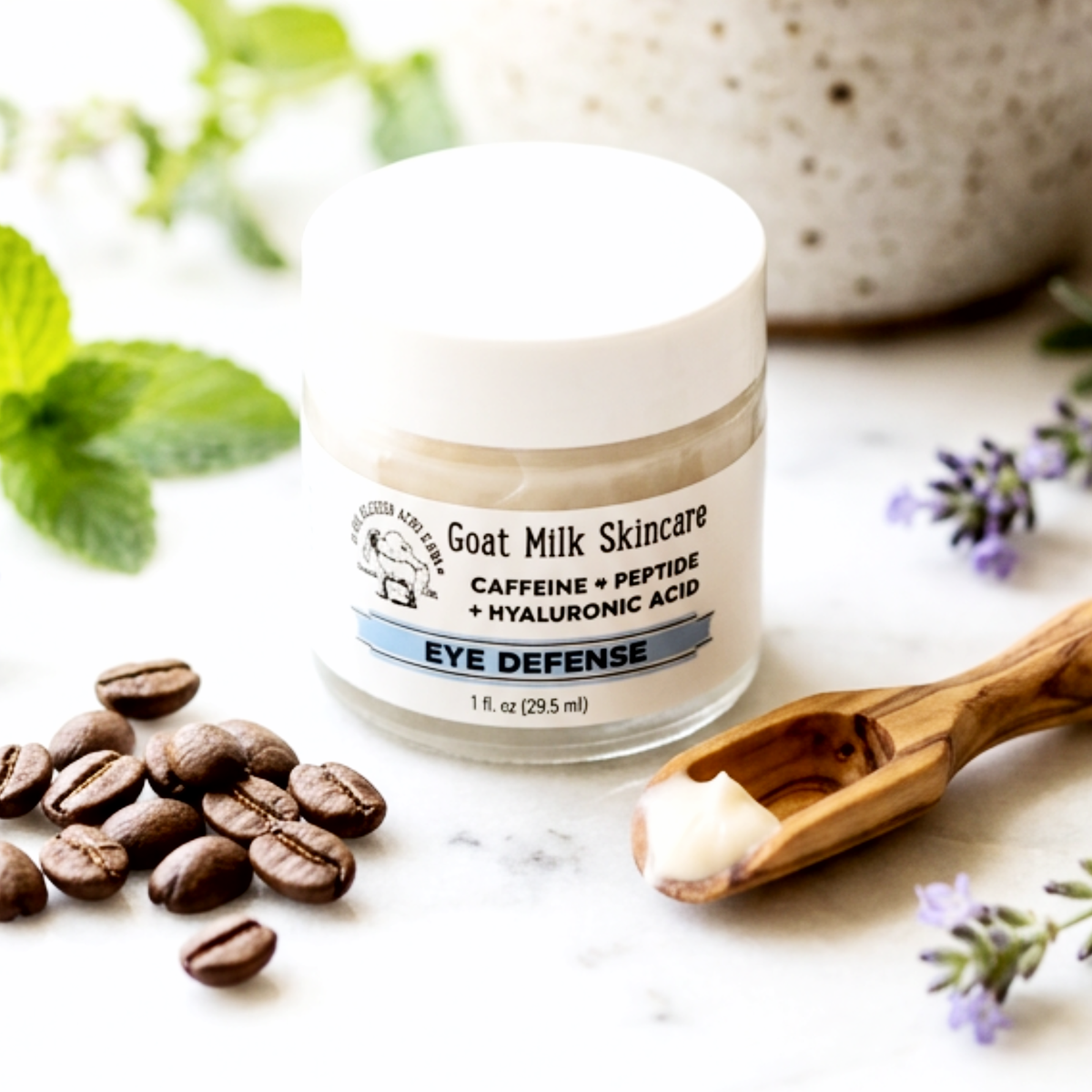 Brightening Goat Milk Eye Cream | Caffeine & Hyaluronic Acid