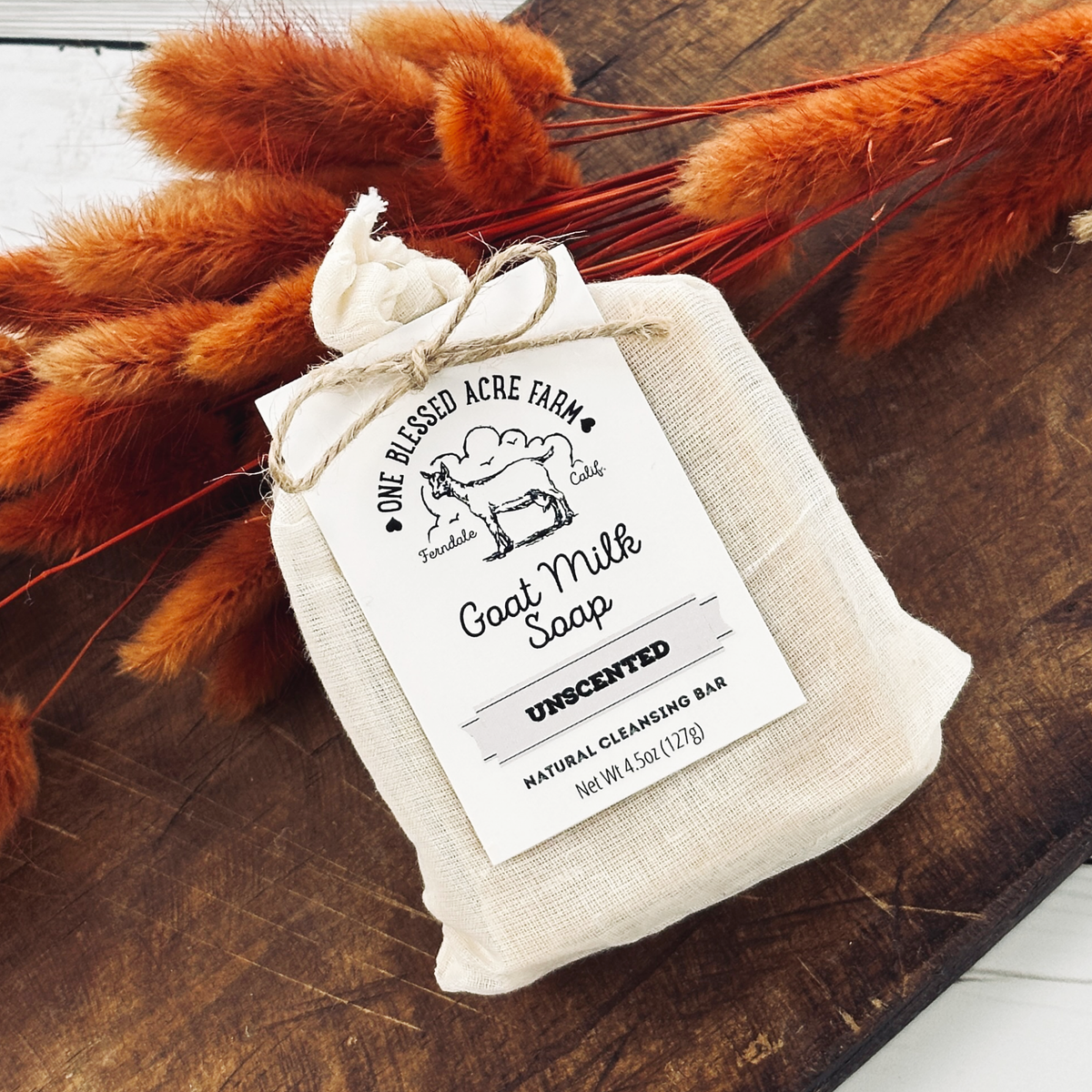 Unscented Goat Milk Bar Soap - 4.5 ounce