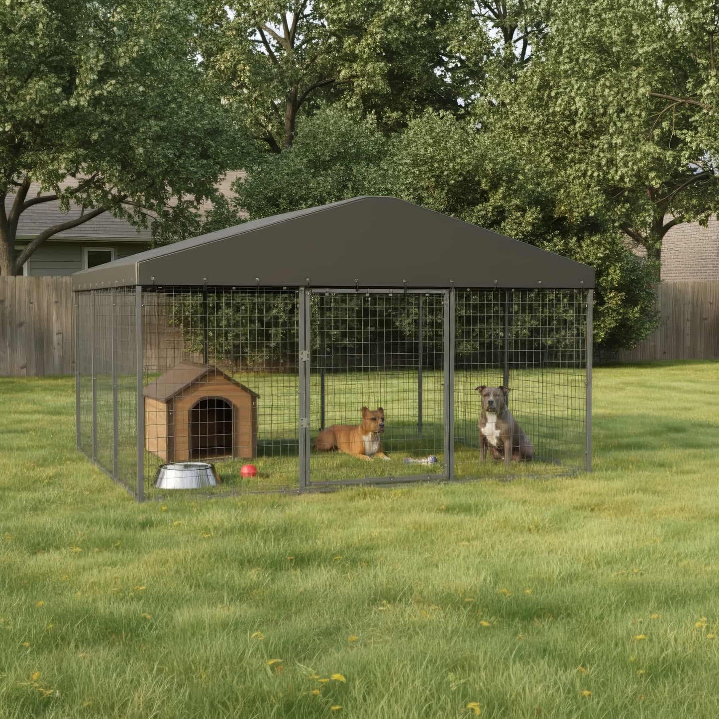 005 Outdoor Kennel | Galvanized Steel Foldable Design