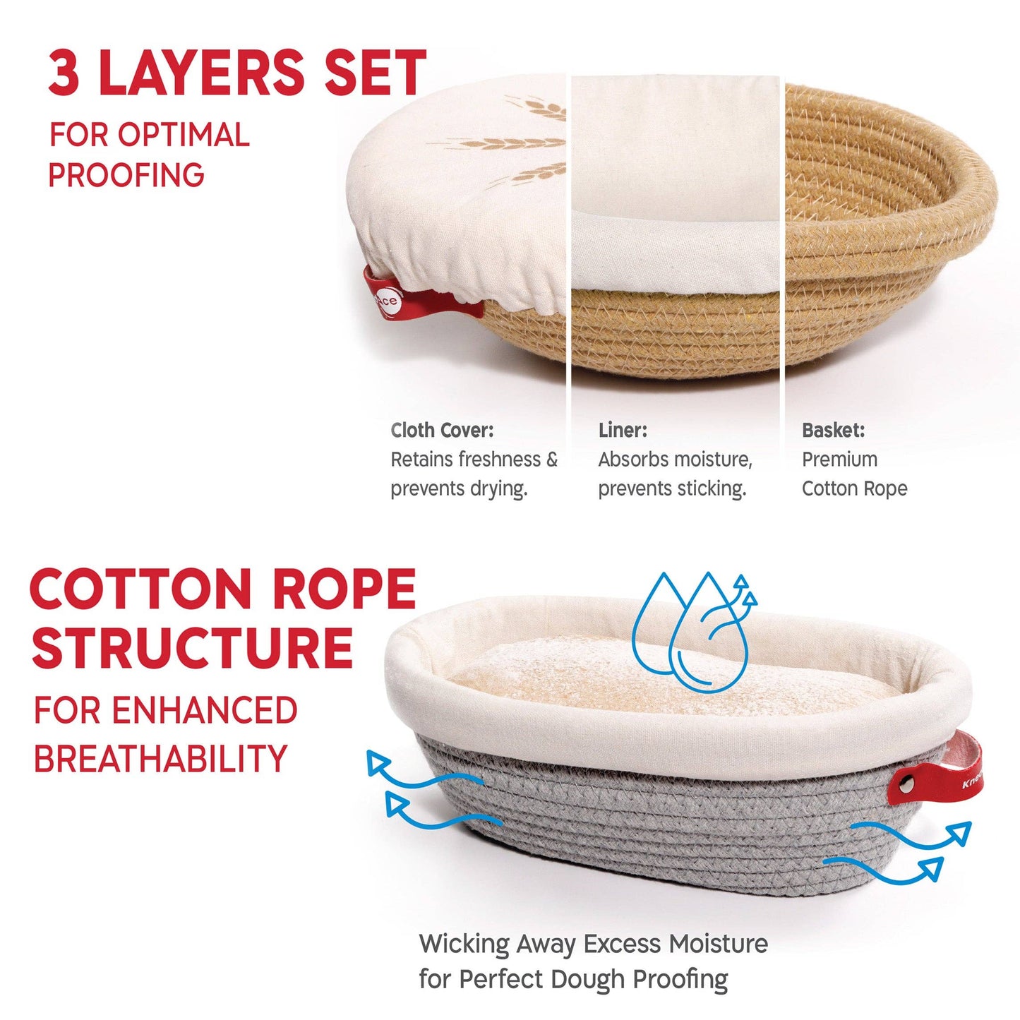 KneadAce Sourdough Kit with 24oz Jar