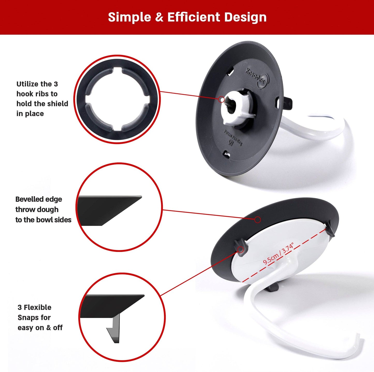 KneadAce® TILT HEAD Mixer Dough Shield