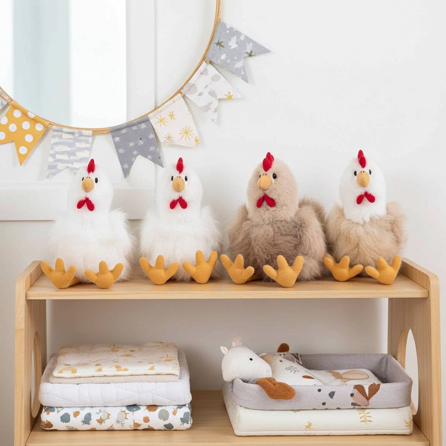 Alpaca Stuffed Animal - Hen-16"