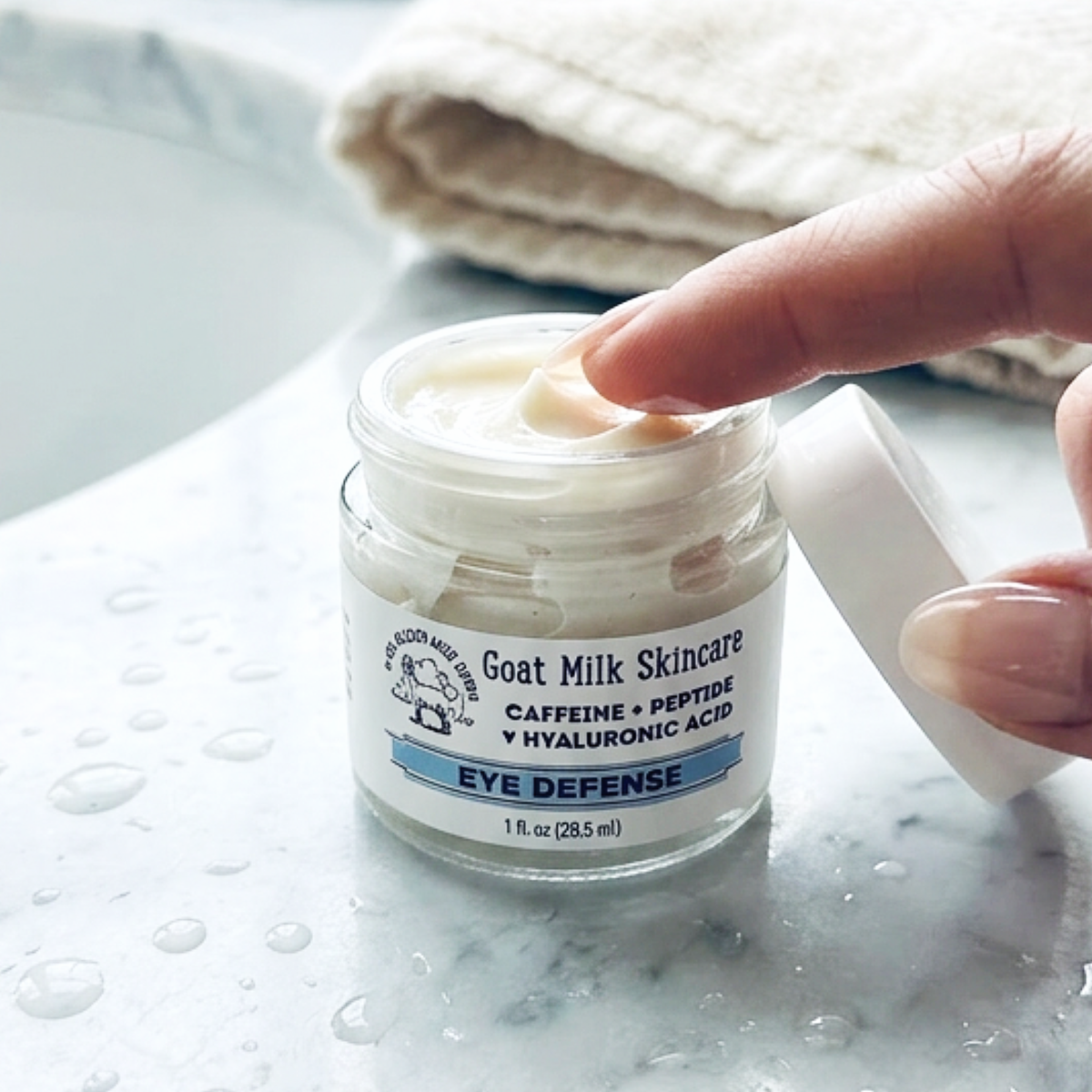 Brightening Goat Milk Eye Cream | Caffeine & Hyaluronic Acid