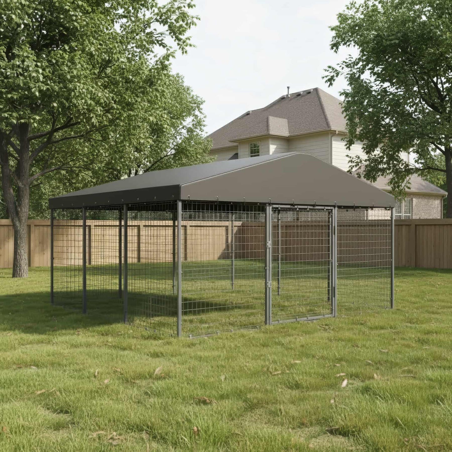 005 Outdoor Kennel | Galvanized Steel Foldable Design
