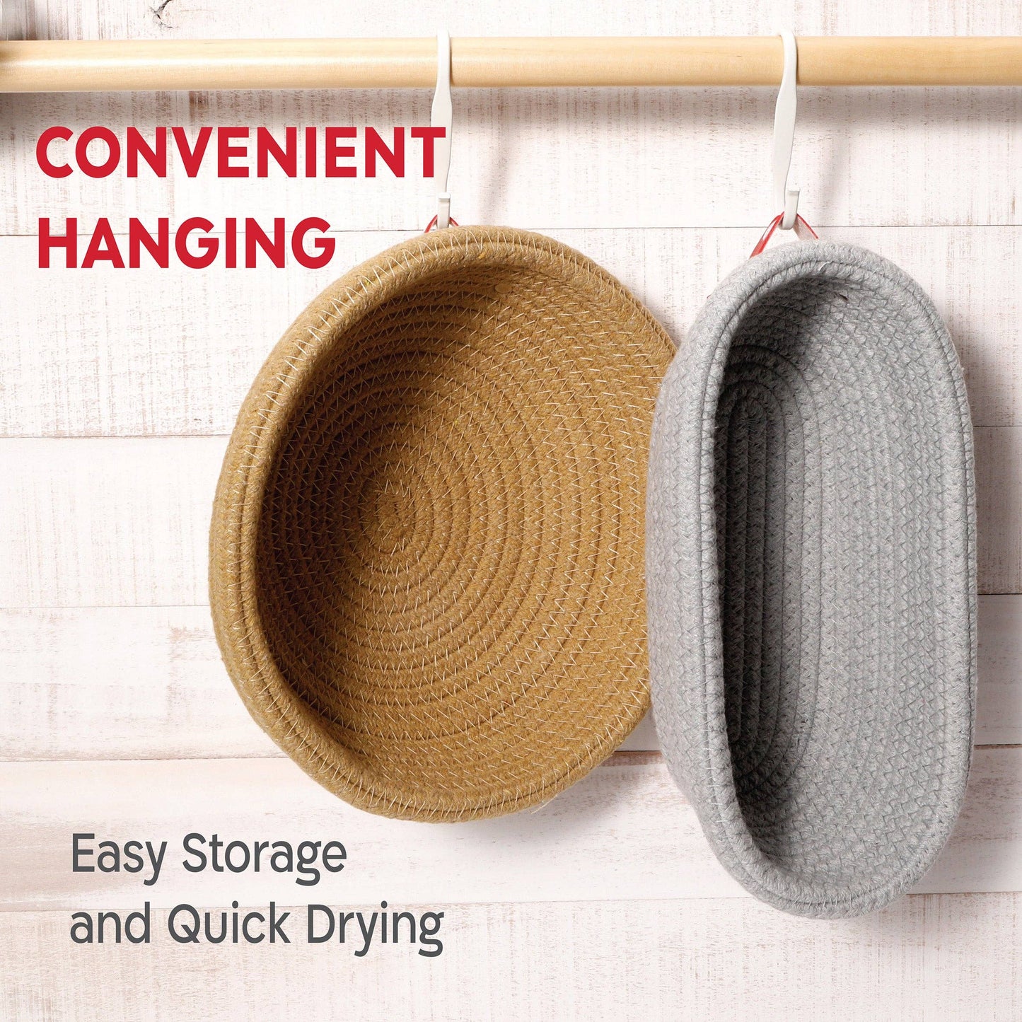 Oval & Round Cotton Rope Proofing Baskets